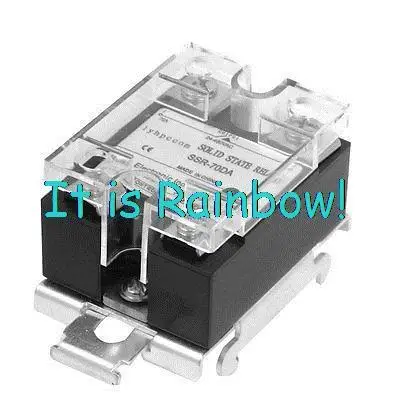 

Free Shipping DC 3-32V 70A Temperature Control DIN Rail Mount SSR Solid State Relay SSR-70D