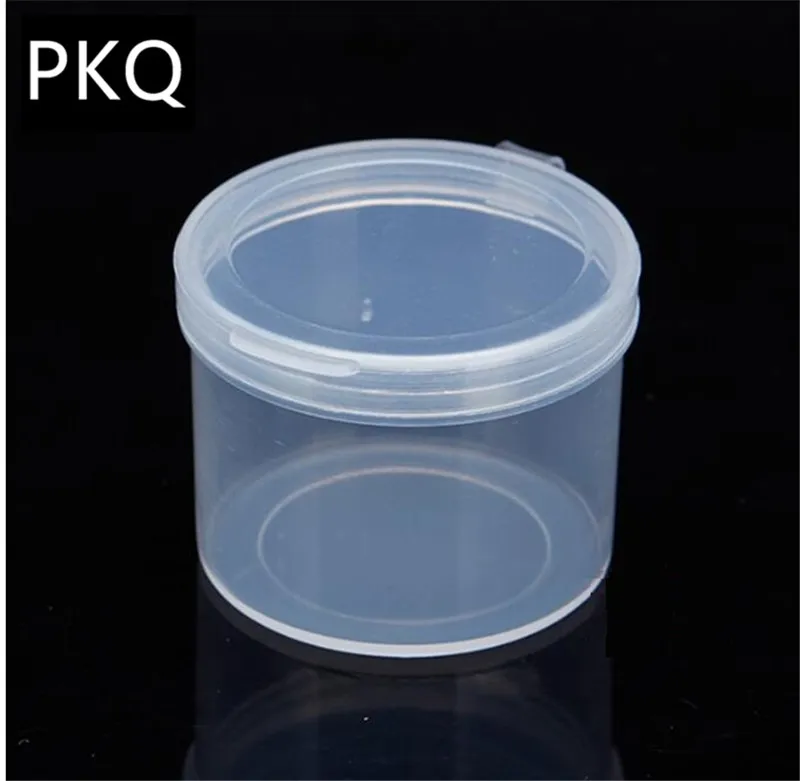 

20ml Small Clear Plastic Storage Box Round Storage Box For Jewelry Diamond Embroidery Craft Bead Pill PP Packaging Box 3.6x3cm