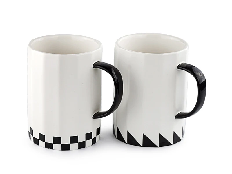 Coffee Mug Office Mug Porcelain Breakfast Milk Cup, Drinkware Ceramic Gift (2)