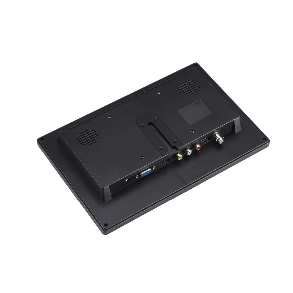 10 дюймовый IPS ЖК монитор ESCAM AV/VGA/HDMI/BNC вход для камеры безопасности|Камеры