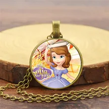 Дисней Принцесса София детский манеж мультфильм дети мультфильм игрушка ожерелье аксессуары обувь для кукол ювелирные изделия кулон