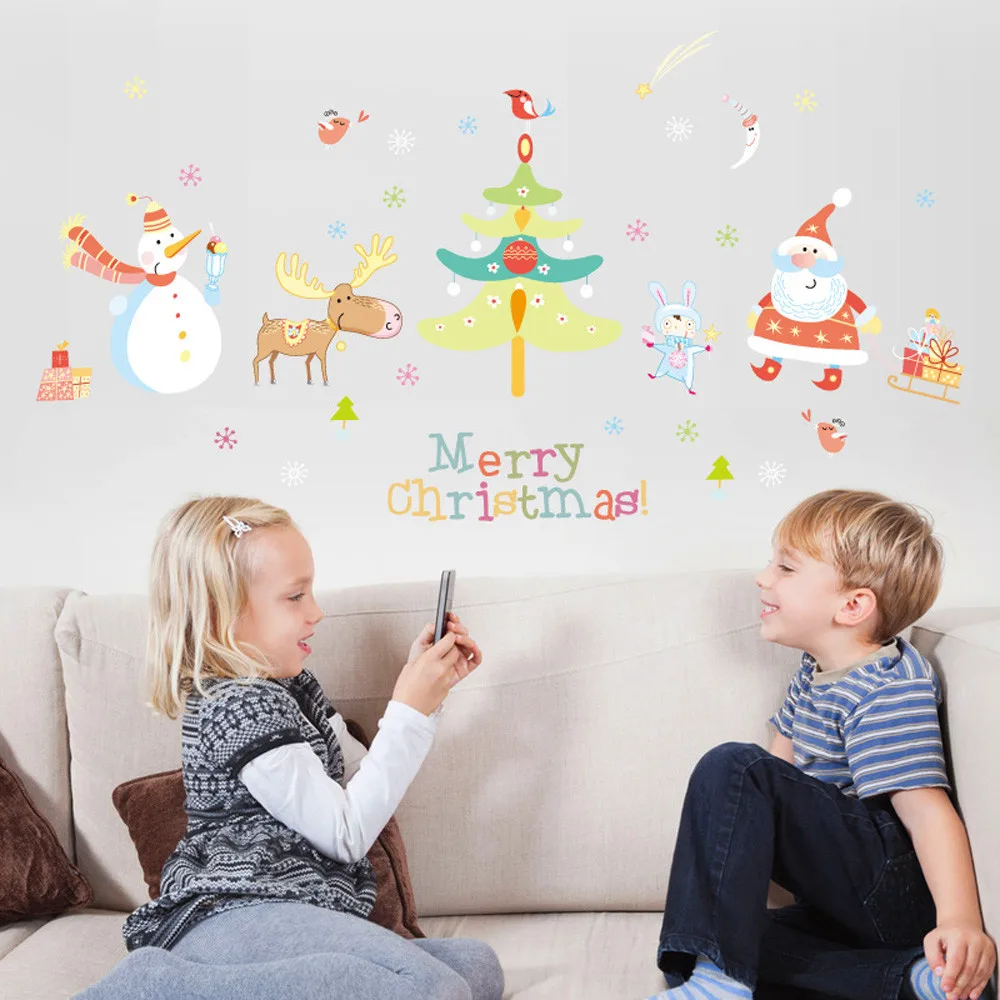 Buy Vinyl Removable 3D Wall Sticker Christmas Tree