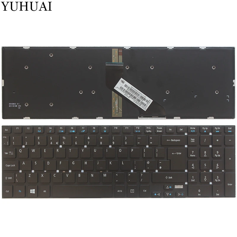 

NEW UK laptop Keyboard for Acer Aspire V3-731 V3-771 V3-771G backlight