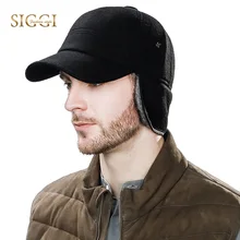 Мужская бейсбольная кепка от FANCET зимние теплые мужские шапки-ушанки шерстяные шапки с искусственным мехом для России кепка шапка с защитными наушниками 67134