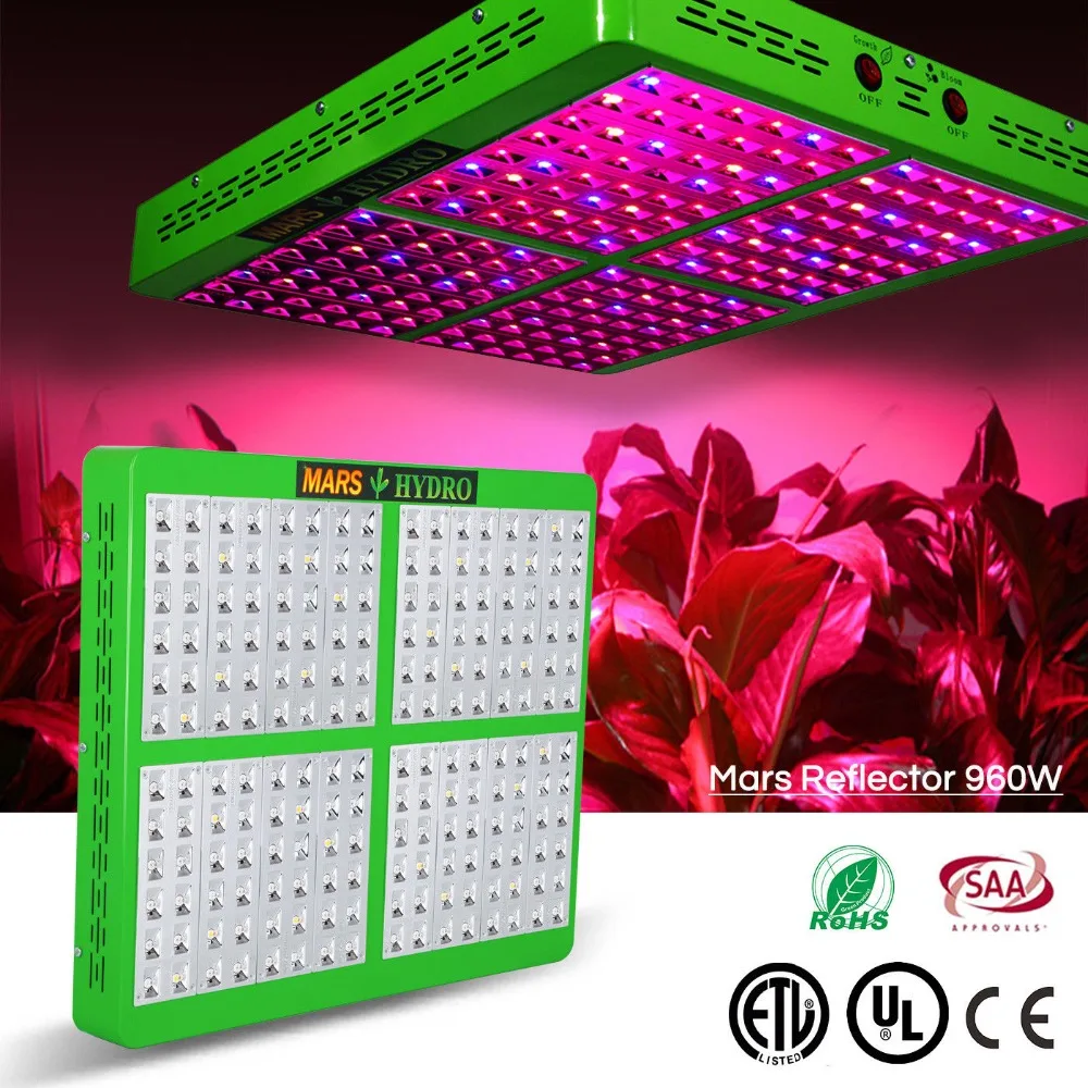 MarsHydro Reflector 960W LED Grow Light Hydroponics Lamp for Indoor Garden/Boxin LED Grow