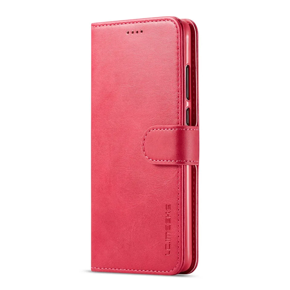 Кожаный флип-чехол для Redmi Note 7, чехол-кошелек, держатель для карт, Xiaomi Redmi Note 7, чехол для телефона, задняя крышка, чехол-книжка, чехол - Цвет: Rose