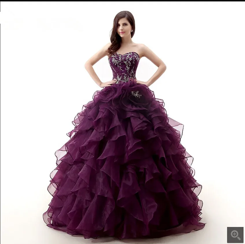 Vestido de festa фиолетовое бальное платье гофрированное платье для выпускного вечера вышитое блестящим бисером корсет Принцесса Бальные платья