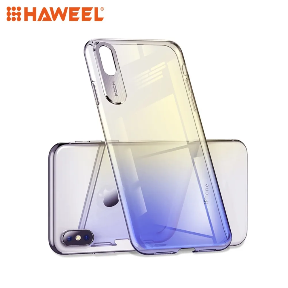 

HAWEEL ROCK Gradient Color PC Protective Case for iPhone XS / X iPhone XS MAX iPhone XR Shell Guard Cover