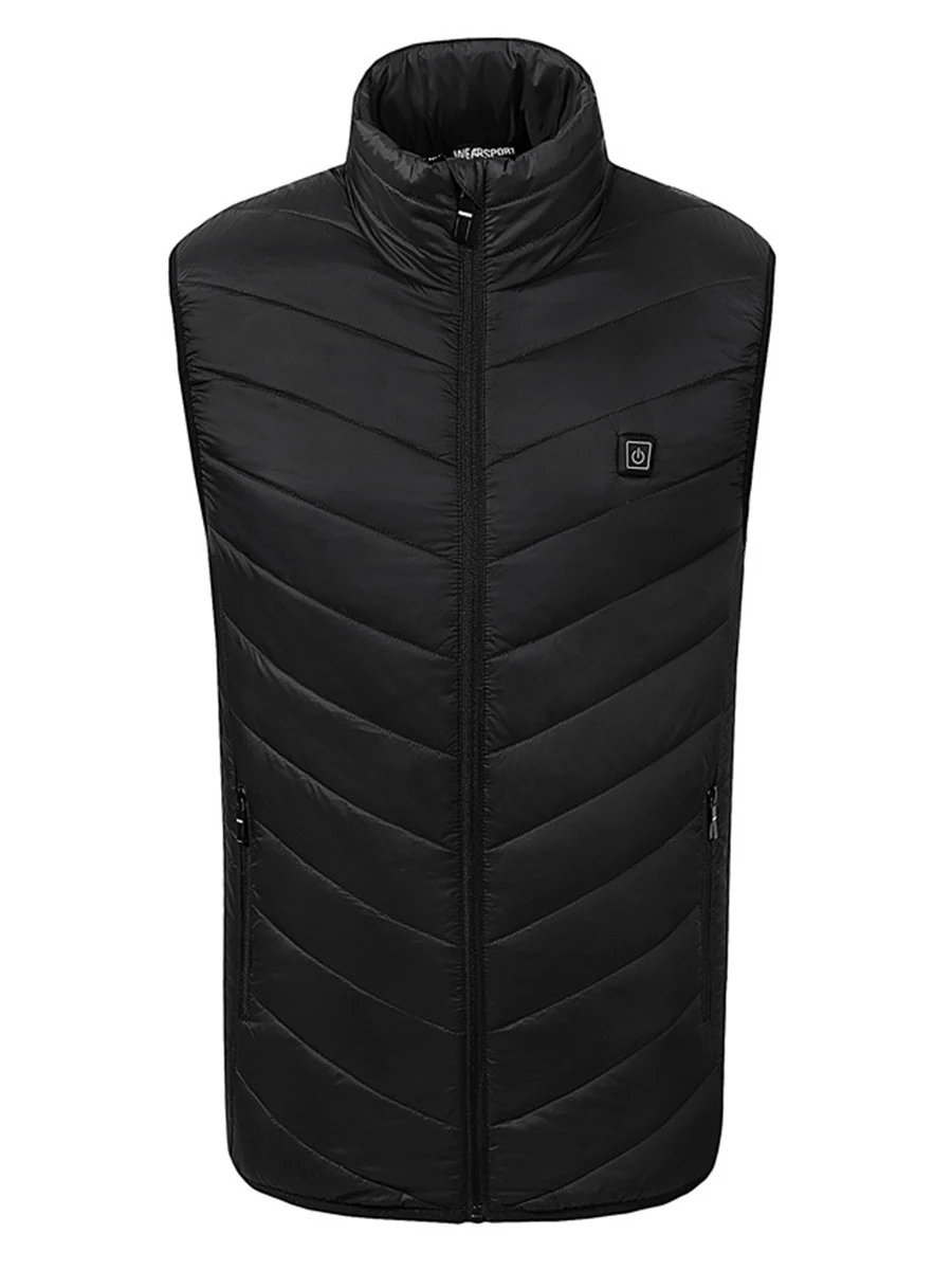 2018 New Men Women Electric Heated Vest Heating Waistcoat Thermal Warm
