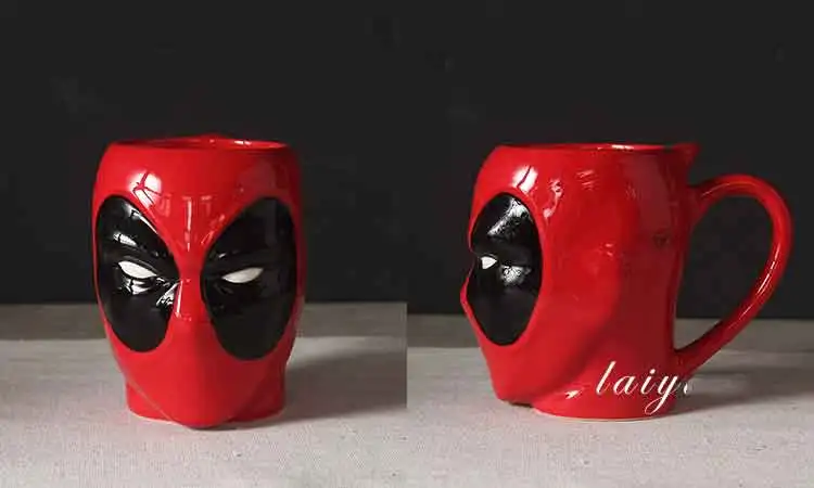 Супер герой Творческий кофе Cceramic кружки Железный человек Бэтмен человек паук мультфильм Кунг Фу кружка для чая молока посуда для напитков уникальный п - Цвет: Фиолетовый