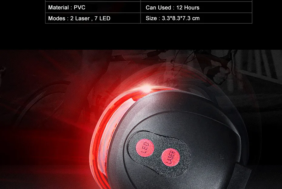 Top VICTGOAL LEB Bike Light LED Backlight Seatpost MTB Taillight 2 Laser Cycling Rear Lights Night Safety Warning Lamp Bicycle Light 5 Top VICTGOAL LEB Bike Light LED Backlight Seatpost MTB Taillight 2 Laser Cycling Rear Lights Night Safety Warning Lamp Bicycle Light 5