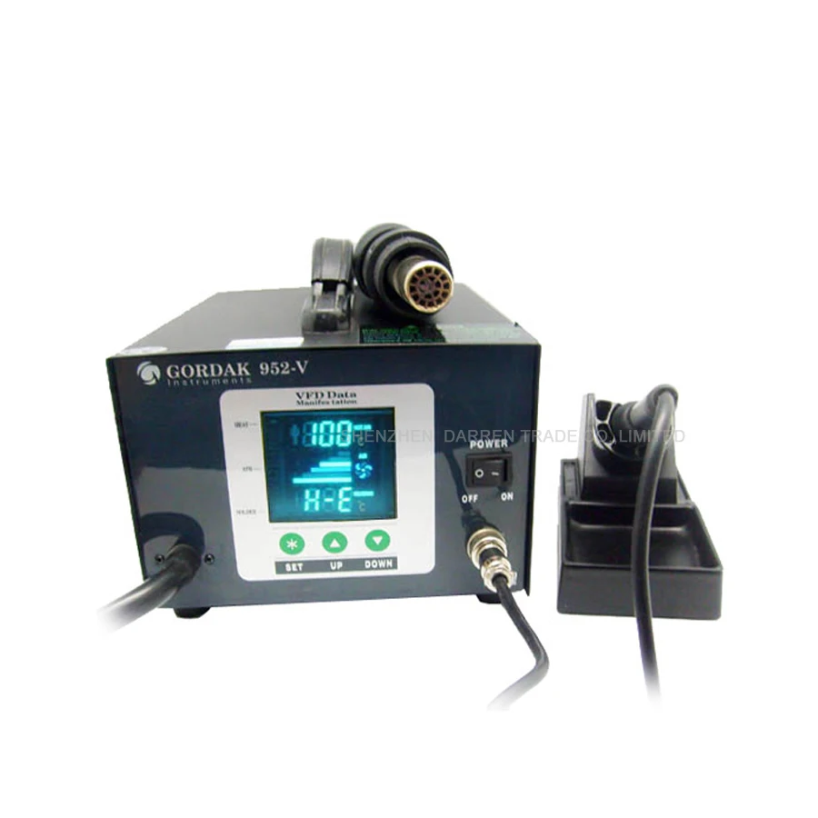 Паяльная станция 580 Вт Gordak 952 в + Тепловая пушка 2 1 SMD BGA наладочная станция|gordak 952v|gun