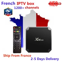 French IPTV X96 mini Android 7.1 Smart TV BOX 2G 16G 1G 8G +1200+ NEOTV Arabic Beigium Morocco PayTV & VOD smart Set top tv Box