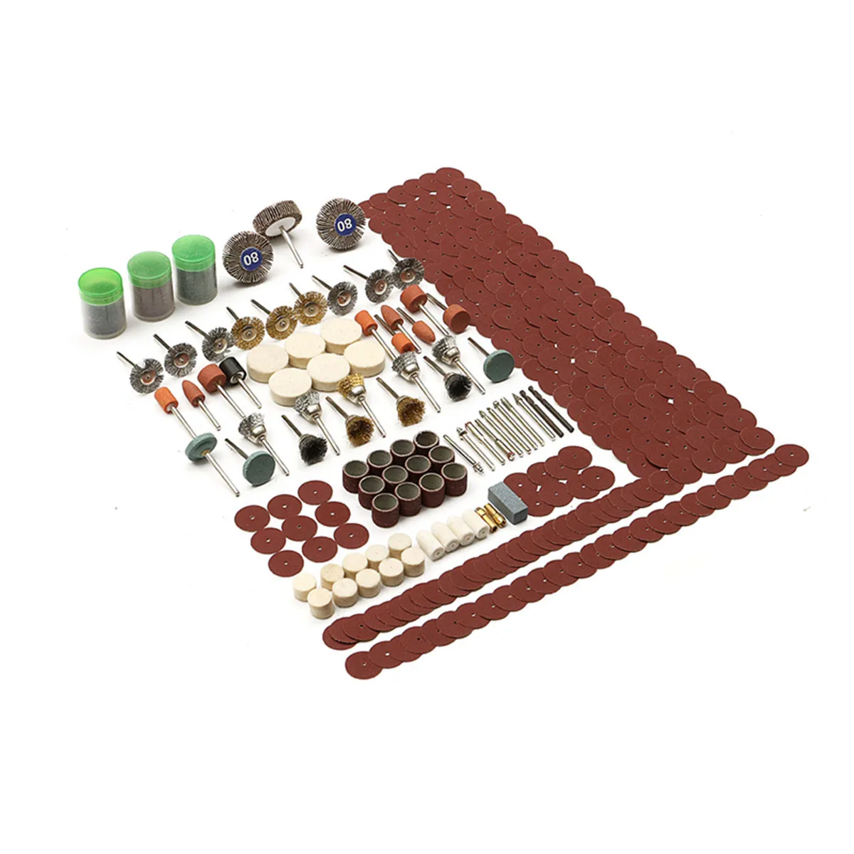 

1Set 350pc Electric Grinder Rotary Tool Accessory Bit Set for Dremel Grinding Sanding Polishing Disc Wheel Tip Cutter Drill Disc