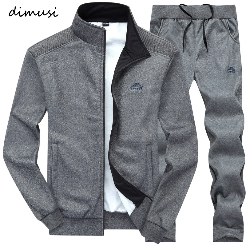 DIMUSI الرجال مجموعات أزياء الخريف الربيع البدلة الرياضية البلوز + Sweatpants ملابس رجالي 2 قطعة مجموعات ضئيلة رياضية هوديس