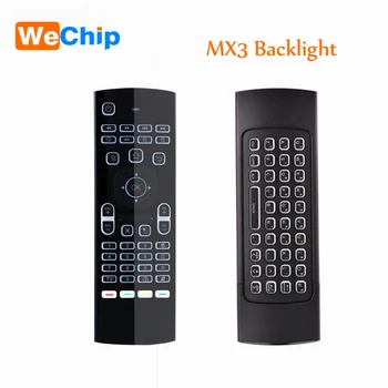 

MX3 Air Mouse Backlight Keyboard MX3 Mini Wireless Keyboard 2.4G USB Connect Fly Air Mouse Backlit For TV Box/Smart TV/computer