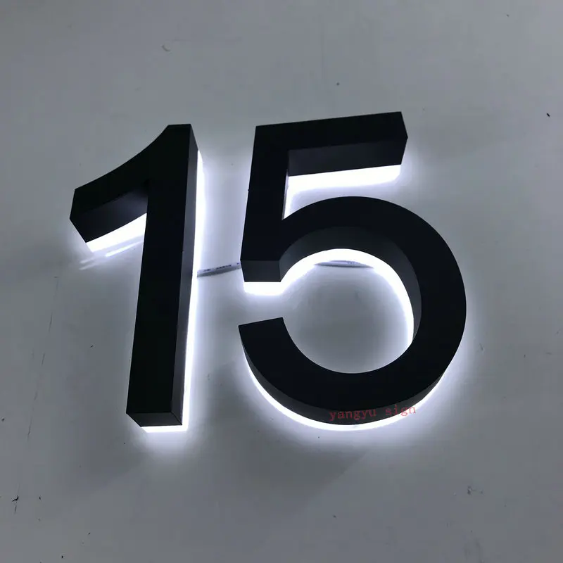 СВЕТОДИОДНЫЕ буквы наружные с подсветкой номера дома 3d знак с подсветкой буквы
