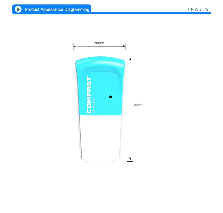 COMFAST 300 Мбит/с беспроводной адаптер 2,4 г PC приемник сети Lan карты Usb телевизионные антенны Realtek 8192 для оконные рамы XP 7 8 MAC CF-WU825N
