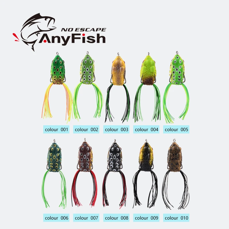 Рыболовная приманка ANYFISH POWER FROG 3,7 см/6,2 г 4,2 см/7,5 г лягушки Мягкая приманка топвотер приманка плавающая приманка искусственная приманка