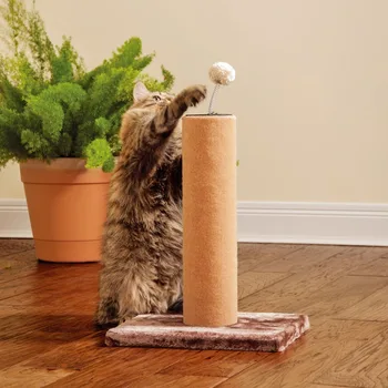 

Cat Tree Tower Play Toys with Scratching Posts Hanging Toy Wood Climbing Tree for Cat Kitty Cat Furniture Scratching Post
