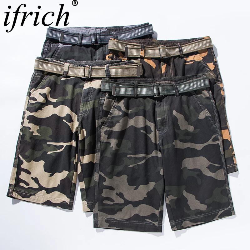 IFRICH камуфляж мужские шорты Карго спортивные штаны новинка года для мужчин s мужские шорты в повседневном стиле работы шорты для женщин Человек Военная униформа