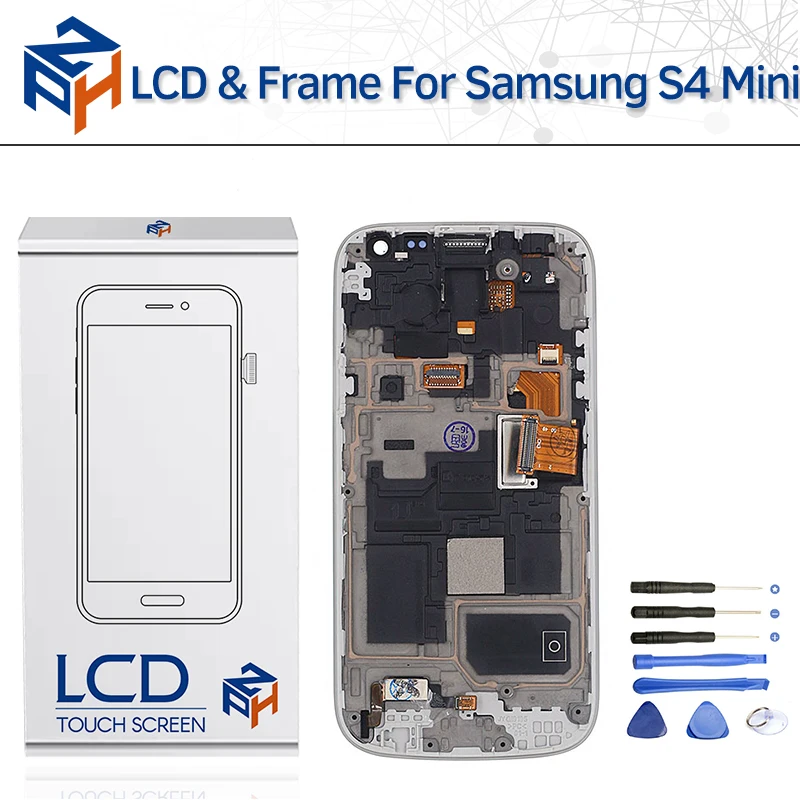 Тестирование OLED Pantalla для samsung Galaxy S4 мини I9190 i9192 i9195 ЖК-дисплей Дисплей Сенсорный