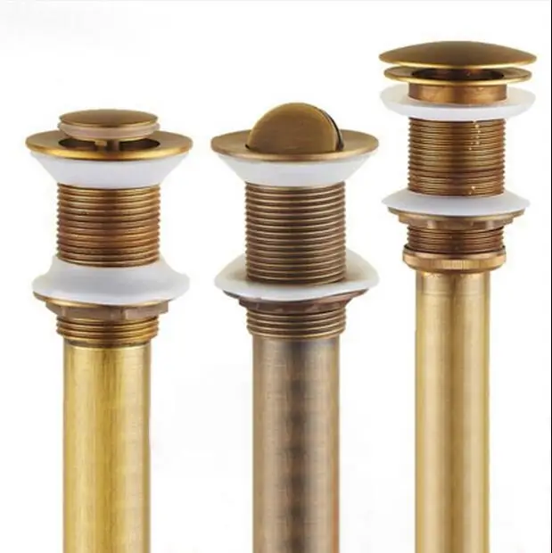 NEW Antique Brass Bathroom basin Sink Pop Up Drain bathroom parts faucet accessories 5512 NEW Antique Brass Bathroom basin Sink Pop Up Drain bathroom parts faucet accessories 5512
