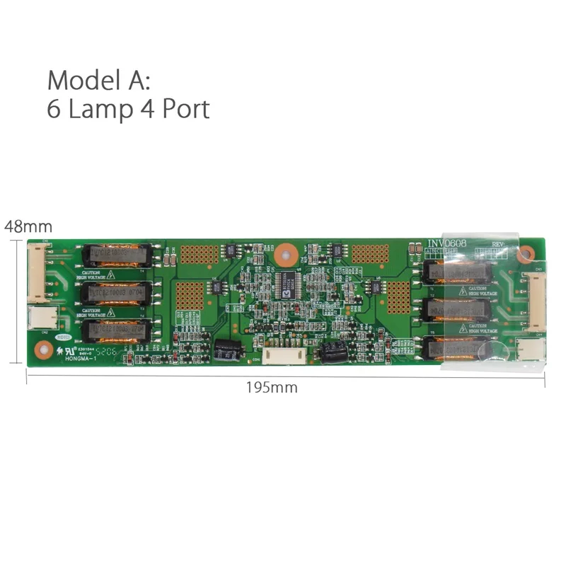 6 ламповый 4 порта 6 портов инверторный ток модуль высокого давления LTM213U6-L01 CCFL для ЖК-панели панель экрана плата контроллера v56