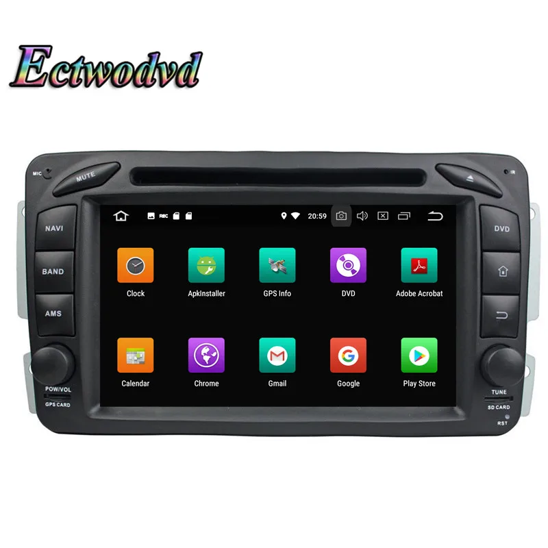 Discount Ectwodvd Octa Core Car DVD GPS Navigation for Benz ML W163 CLK W209 (2002-2005)/C-Class W203 (2000-2004)/SLK W170 1998-2001 2
