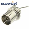 Superbat TV(PAL) Jack Bulkhead Straight RF Coaxial Connector for Antenna Cable ► Photo 1/3