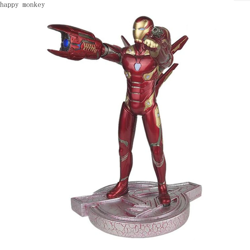 

Marvel Avengers 3 Infinity War Armed Ironman Mark MK 50 LED Luminous Iron Man PVC Action Figures Toys