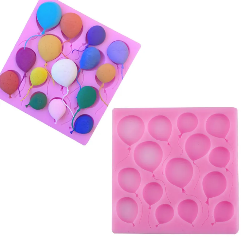 

DIY Balloon Cake Border Silicone Molds Birthday Fondant Cake Decorating Tools Gumpaste Chocolate Cupcake Candy Clay Moulds