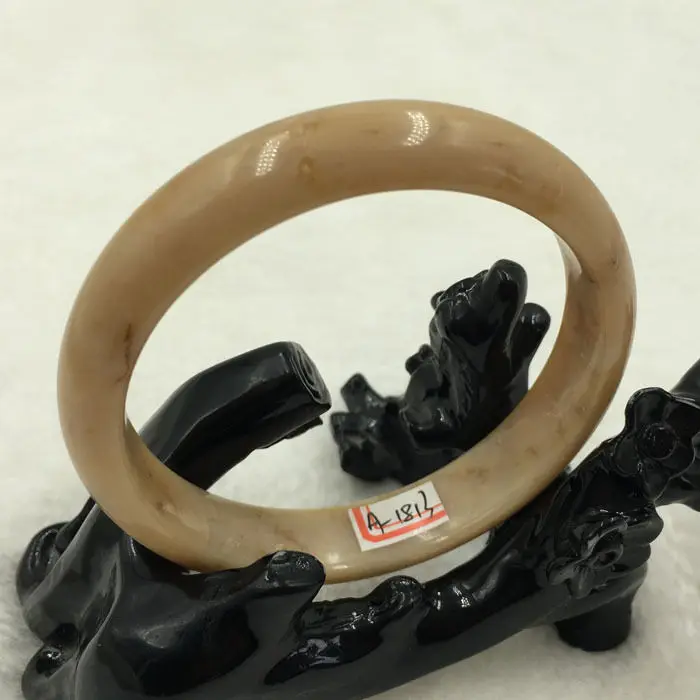 

Hot sell ->@@ A-1813 Chinese Beautiful Genuine Natural Brown Jade Gems Bracelet Bangle 60mm NEW -Top quality free shipping
