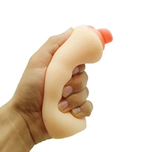Realistic Oral 3D Deep Throat with Tongue Teeth Maiden Artificial Vagina Male Masturbator Realistic Pussy Oral Sex Toys for Men