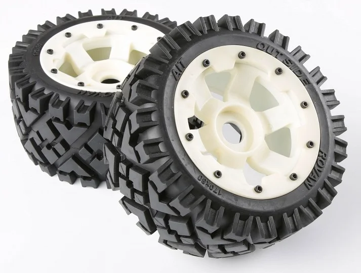 Todo o Terreno Conjunto de Pneus Baja Roda Traseira Náilon 170x80 1 - 5 5b 2 China baja wheels Suppliers