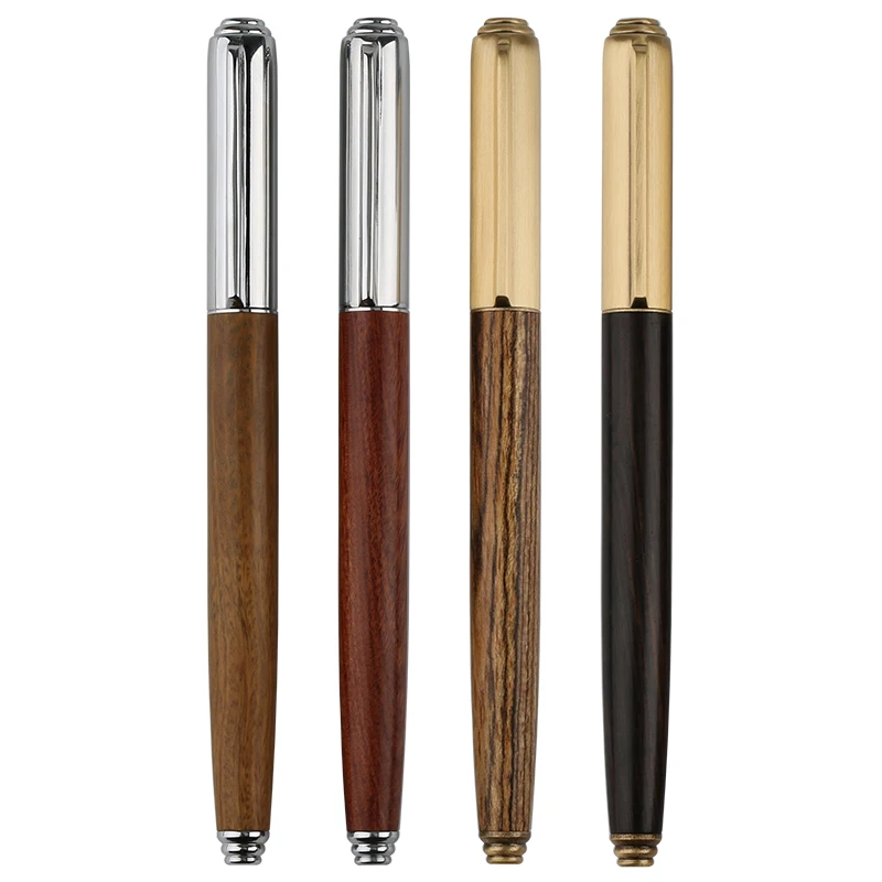 

1pc/lot Luxury Wooden Fountain Pen Extra Fine Nib 0.38mm Ink Pens Creative Business Gift Stationery Office Writing Pens