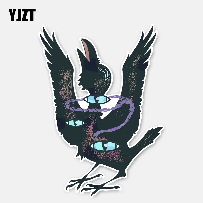 YJZT 11.2*15.6CM Unique Raven Eyes Decals Car Sticker Decor Personalized Graphic 11A0381 | Автомобили и мотоциклы