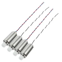 4 Pcs 3.7V Clockwise Anti-clockwise 7mm x 17mm Hollow Cup Motor with 12 Teeth Plastic Gear for RC Quadcopter Drone Toy