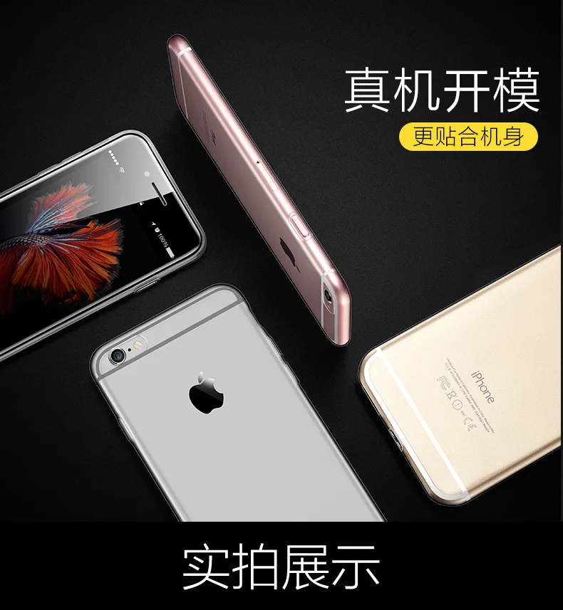 

Clear Silicon Soft TPU Case For 7 7Plus 8 8Plus X XS MAX XR Transparent Phone Case For iPhone 5 5s SE 6 6s 6Plus 6sPlus