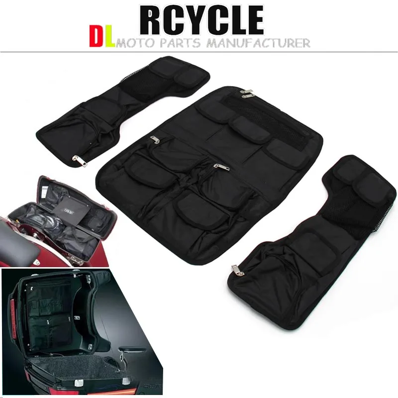 

Motorcycle Motorbike Saddlemen Saddlebag Lid & Tour Pak Pack Organizer For Harley Touring Models 1993-2013