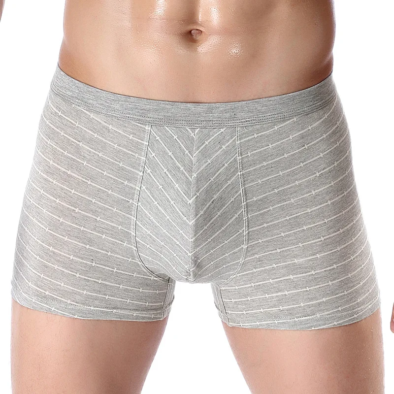 

Plus Size Male Soft Skin-friendly Shorts Boys Boxer Breathable Panties For Men Mid-waist Seamless Underwear