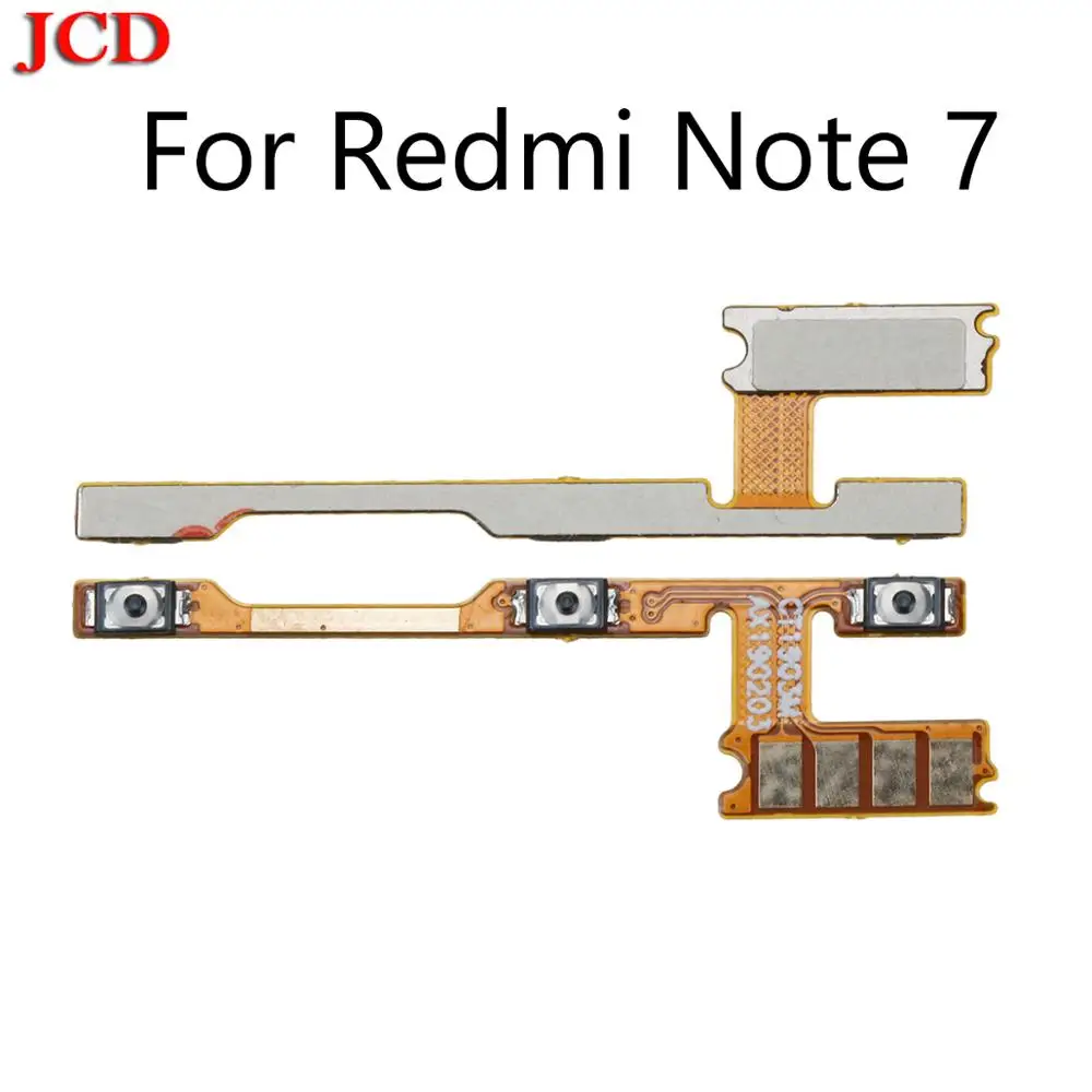 JCD новая кнопка громкости питания гибкий кабель для Xiaomi для Redmi 7 Note 7 боковой переключатель ключ для Redmi GO Note 6 Plus