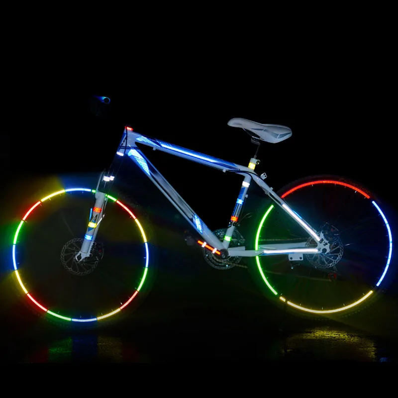 Светоотражающие наклейки для велосипедов MTB велосипед мотоцикл флуоресцентная наклейка Предупреждение предупреждение велосипедная лента ALS88