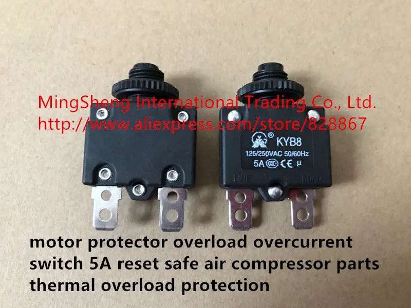 Original new 100 motor protector overload overcurrent switch 5A reset