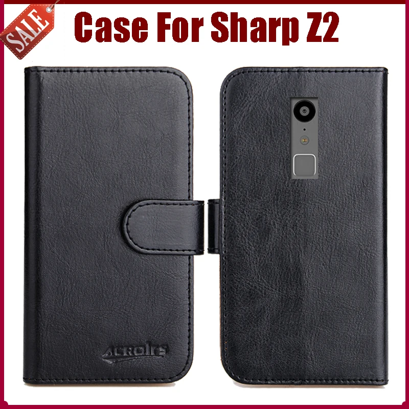 

Hot Sale! New Arrival 6 Colors High Quality Flip Leather Protective Cover For Sharp Z2 Case Phone Bag