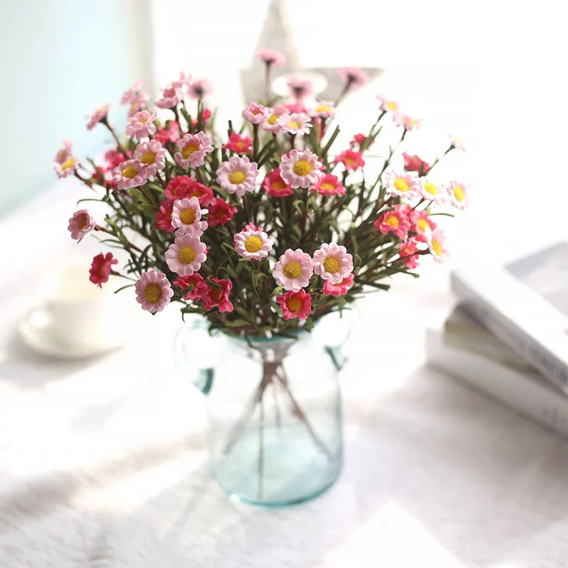 

Artificial PE foam 8 small Daisy simulation flowers decoration wedding decoration home wall artificial flowers