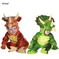 Tyrannosaurus T-Rex Dinosaur Cosplay Costumes Halloween Boys Girls Cute Clothes Fancy Dress Animal Jumpsuit Themed Cosplay Kids