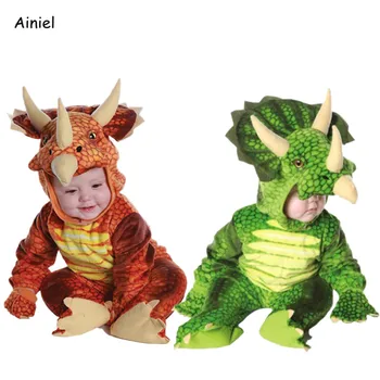 

Tyrannosaurus T-Rex Dinosaur Cosplay Costumes Halloween Boys Girls Cute Clothes Fancy Dress Animal Jumpsuit Themed Cosplay Kids