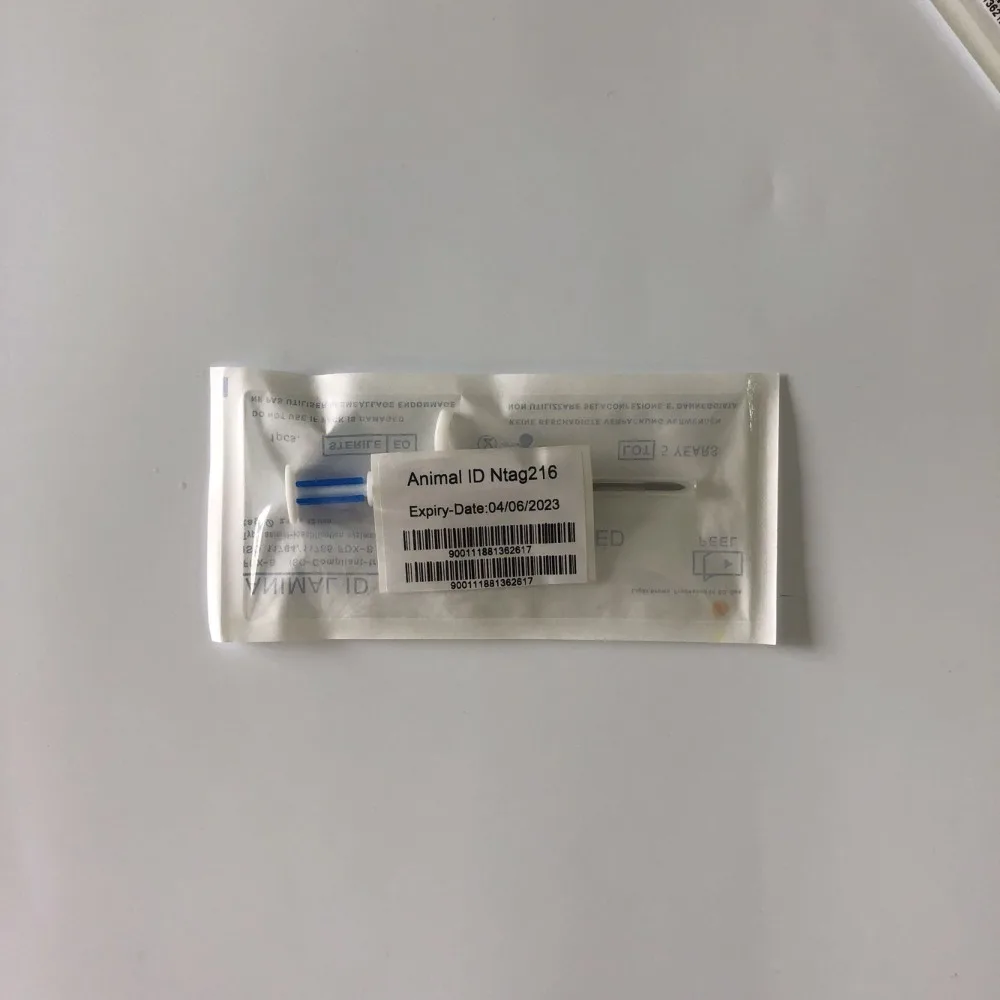 

10pcs 2.12*12mm NFC 13.56mhz Animal pet rfid microchips Implantable Fish Tracking micro RFID Tags