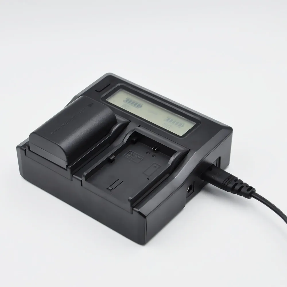 

New LCD Dual Battery Charger for Canon LP-E6/LPE6 EOS 5D Mark3 60Da 6D 70D 7D Mark2 High Quality #ET